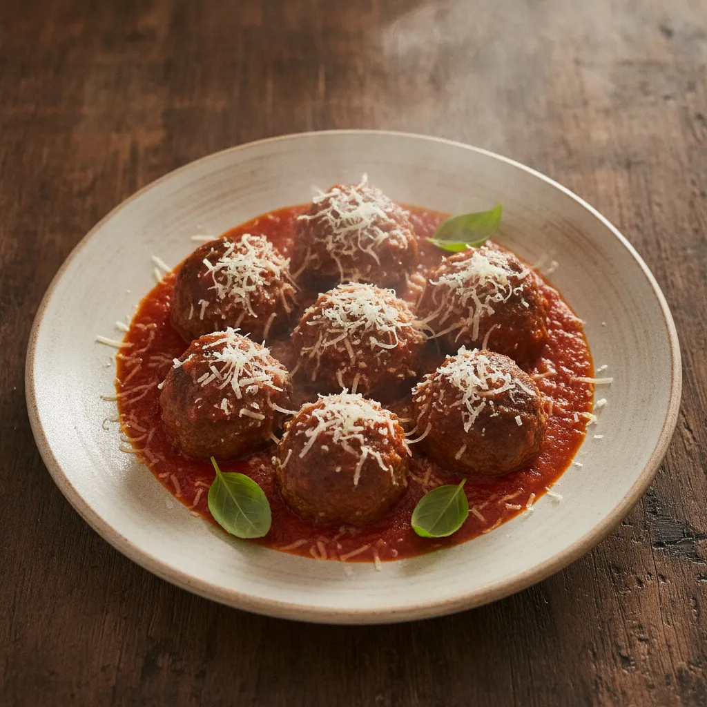 Baked Meatballs Without Breadcrumbs (Gluten-Free, Keto)