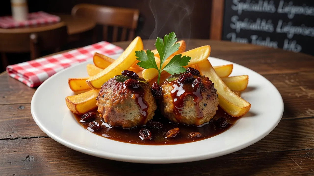 Belgian Meatballs (Boulets a la Liegeoise) with Sweet-Sour Sauce