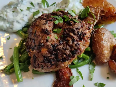 How to Make Greek Bifteki (Feta-Stuffed Meat Patties)