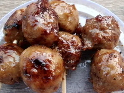 How to Make Indonesian Pentol (Grilled Meatball Skewers)