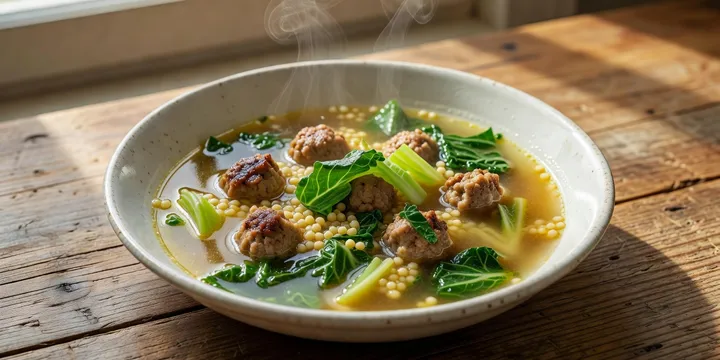 How to Make Italian Meatball and Orzo Soup (Lemon Herb, 35 Minutes)