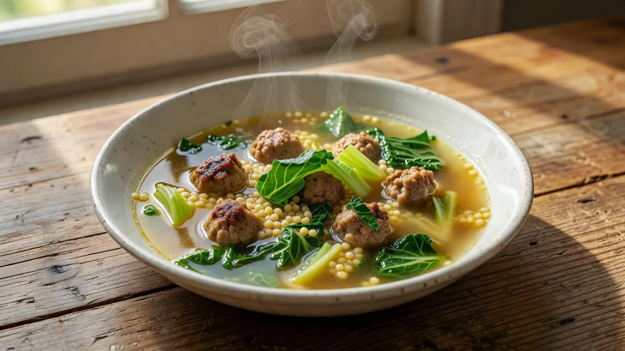 How to Make Italian Meatball and Orzo Soup (Lemon Herb, 35 Minutes)