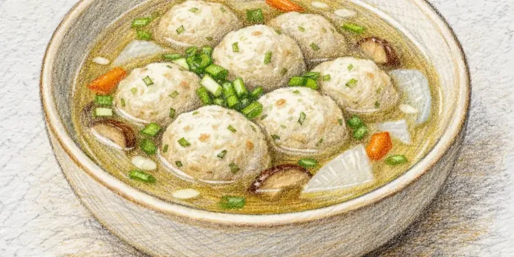 Korean Meatball Soup (Wanjakuk) - Clear Broth Comfort
