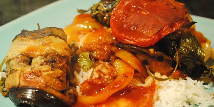 How to Make Libyan Kufta bil Batinjal (Eggplant Kofta Rolls)
