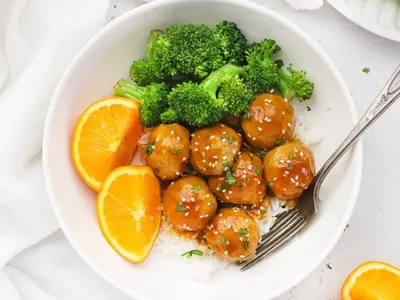 How to Make Orange Chicken Meatballs (Sticky Citrus Glaze)