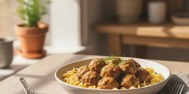 Swedish Meatball Soup (Creamy Dill and Potato)