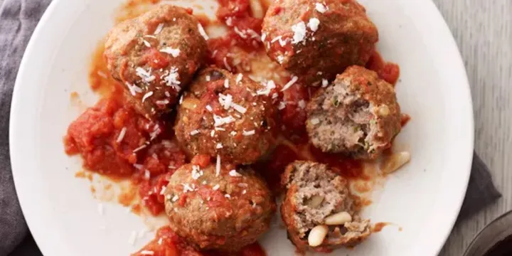 Sicilian Meatballs with Pine Nuts and Currants