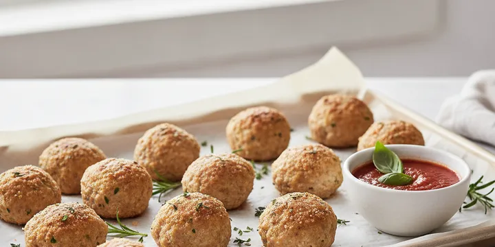 Healthy Turkey Meatballs (Baked)